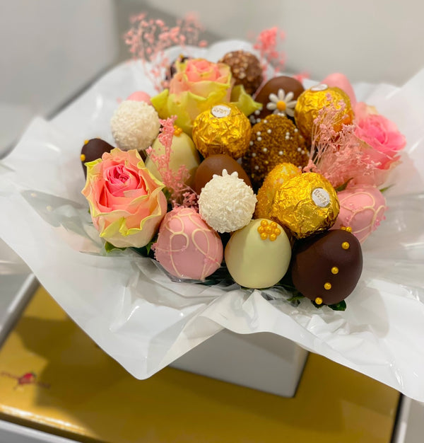 Sweet Surprise Chocolate Strawberry Bouquet