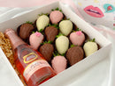 Chocolate Strawberries & Sparkling Moscato Rosé