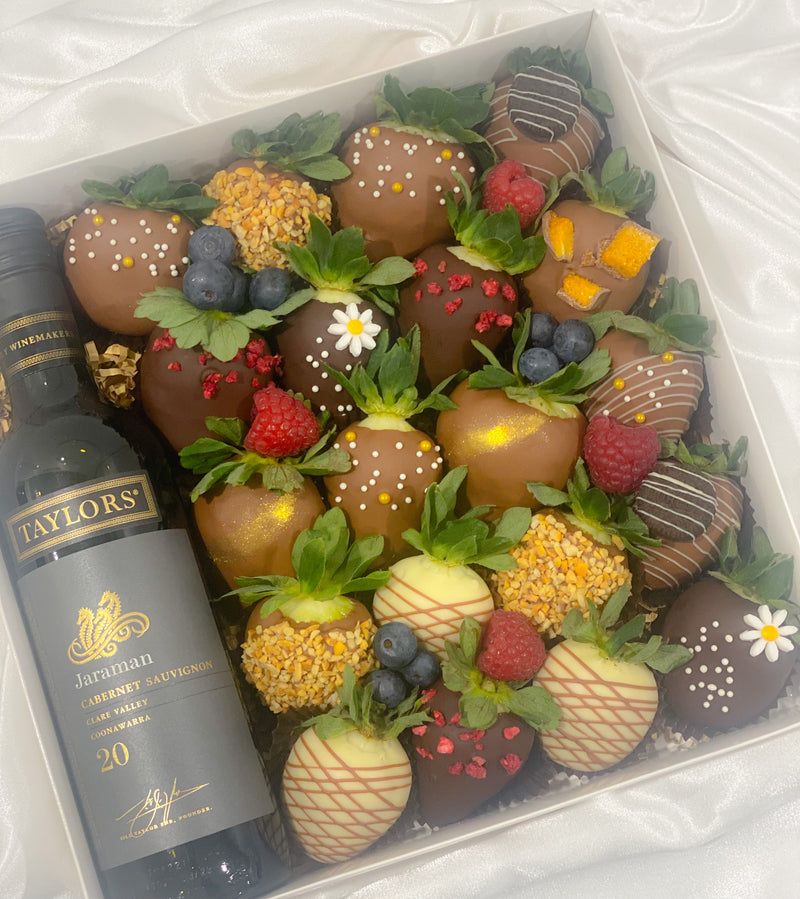 Chocolate Strawberries & Wine