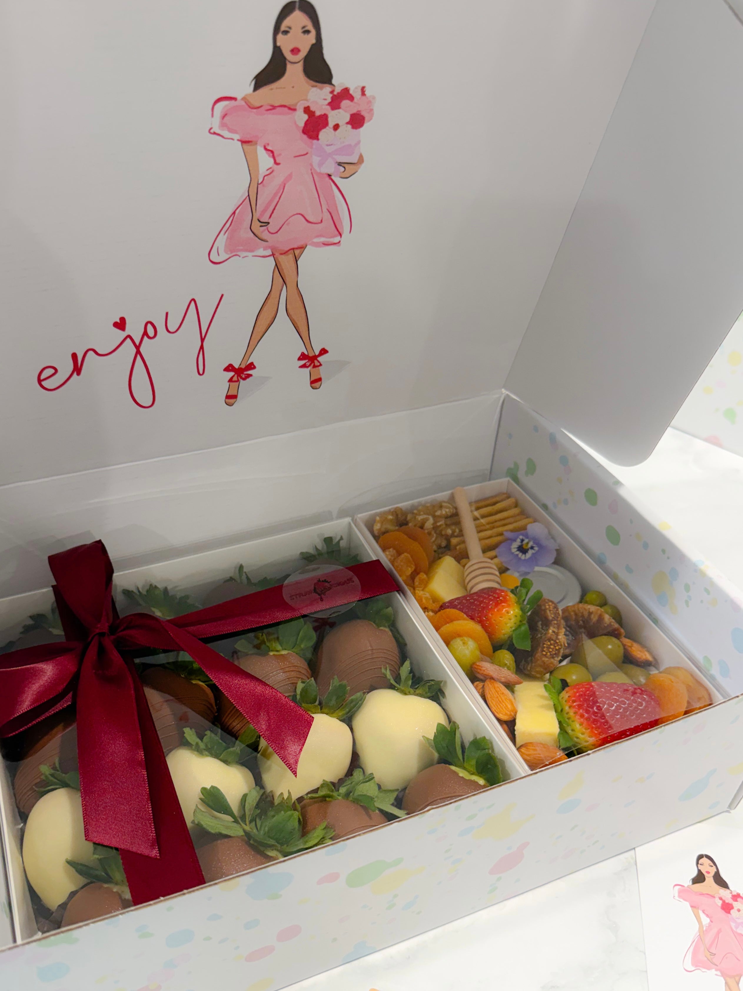 Chocolate Strawberry And Grazing Gift Box