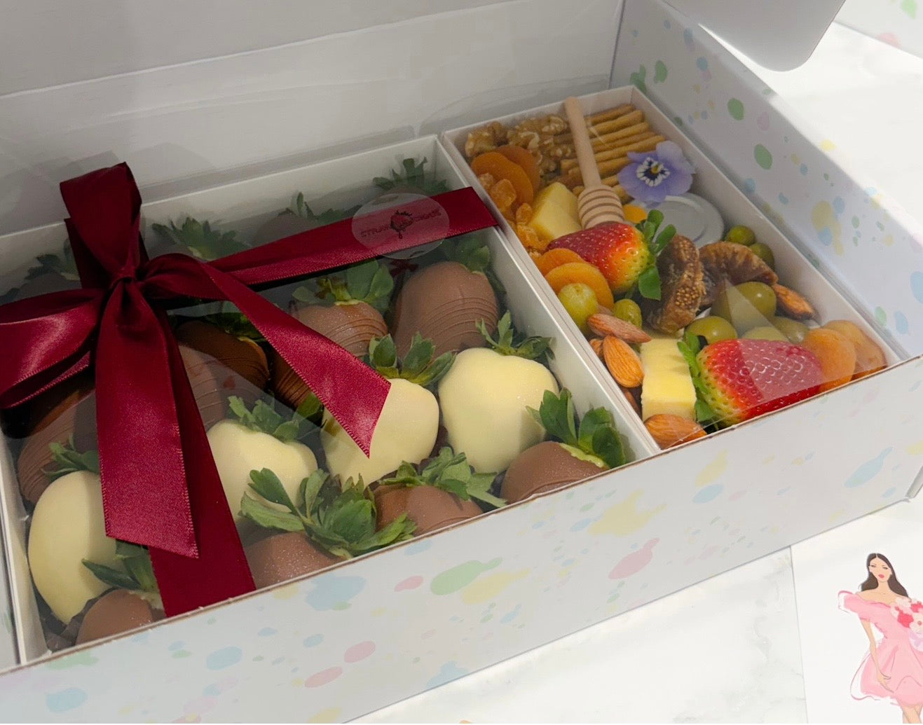 Chocolate Strawberry And Grazing Gift Box